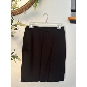Talbots Petites Womens Black A line Pencil Skirt Size 4P Office Career Preppy